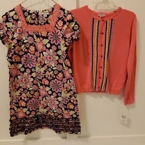 Girls Dress and Matching Sweater